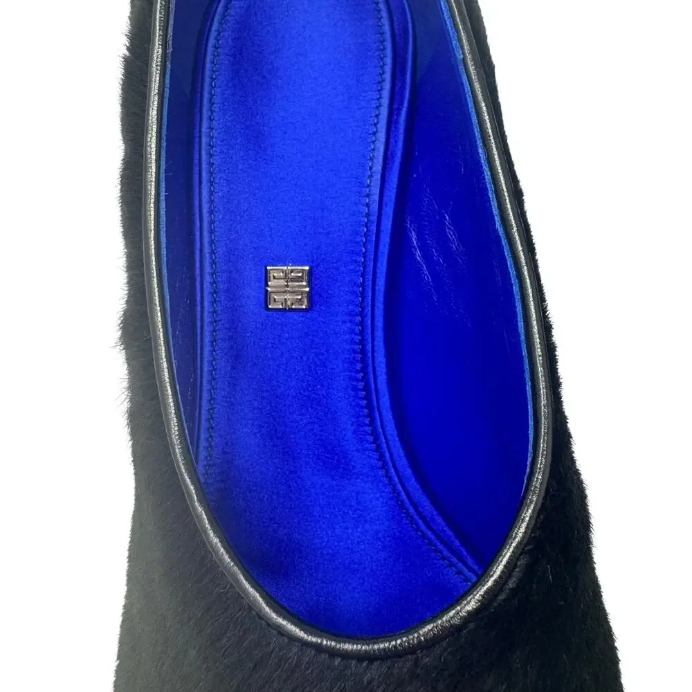 Givenchy Black Lamb Shearling Show Pumps 95mm Heels with Box & Dustbags EU 38.5 - Picture 4 of 8
